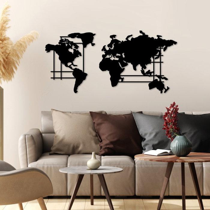 Wallity World Map - L Negro